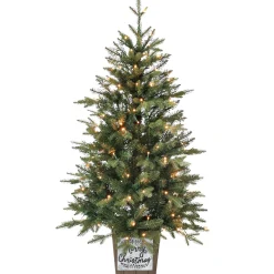 Homeville Juletræ med lys og timer 120 cm