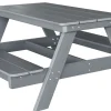 Homeville Junior Bord-bænkesæt komposit antracitgrå 129x110x59,7cm