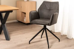 Homeville Karina med drejefunktion suede mørkegrå