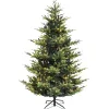 Homeville Klassisk juletræ med lys og timer 180 cm