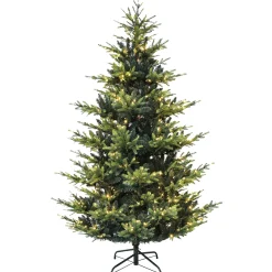 Homeville Klassisk juletræ med lys og timer 270cm