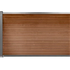 Workmann Komposithegn med 1 stolpe 120cm brun/grå