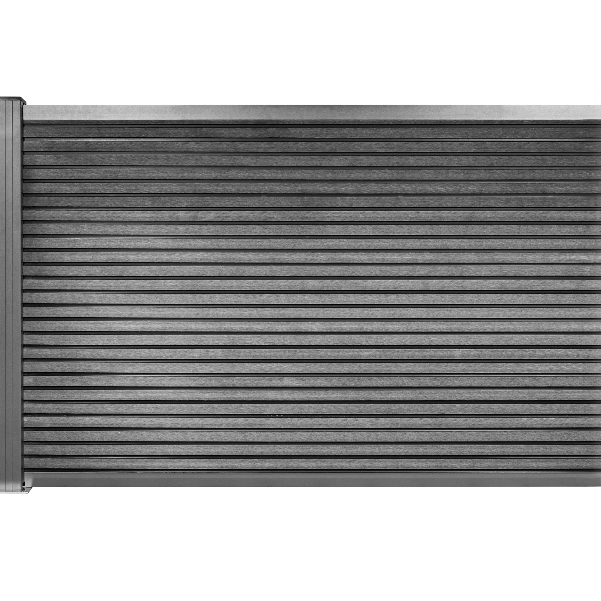 Workmann Komposithegn med 1 stolpe 113x120cm antracitgrå/grå
