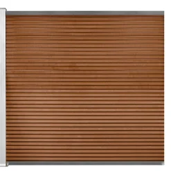 Workmann Komposithegn med 1 stolpe 173x180cm brun/alu