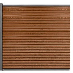 Workmann Komposithegn med 1 stolpe 173x180cm brun/grå