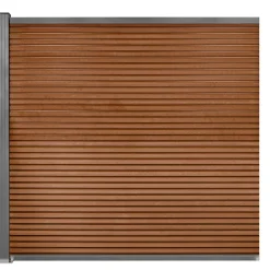 Workmann Komposithegn med 1 stolpe 173x180cm brun/grå