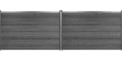 Workmann Komposithegnsæt 233x120cm antracitgrå/grå