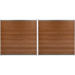 Workmann Komposithegnsæt 353x180cm brun/alu