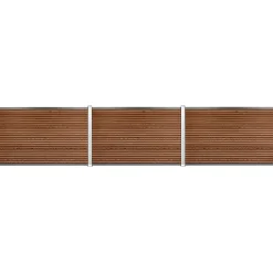 Workmann Komposithegnsæt 346x120cm brun/alu