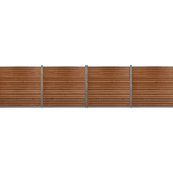 Workmann Komposithegnsæt 699x180cm brun/grå
