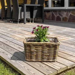 Homeville Kurv aflang med håndtag 36x26x22cm