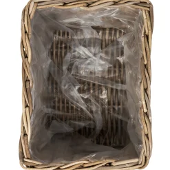 Homeville Kurv aflang med håndtag 43x33x26cm