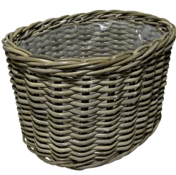 Homeville Kurvesæt oval kubu rattan natur