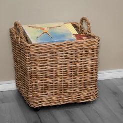Homeville Kurv firkantet med hjul 50x50x45cm