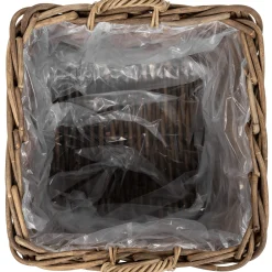 Homeville Kurv firkantet med håndtag 60x60x50cm