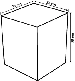 Homeville Kurv firkantet 25x25x25cm