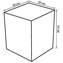 Homeville Kurv firkantet 39x39x39cm