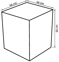Homeville Kurv firkantet 46x46x46cm