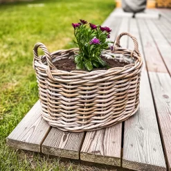 Homeville Kurv oval med håndtag 46x33x22cm