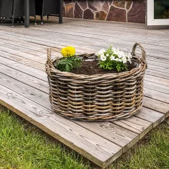 Homeville Kurv oval med håndtag 53x40x25cm