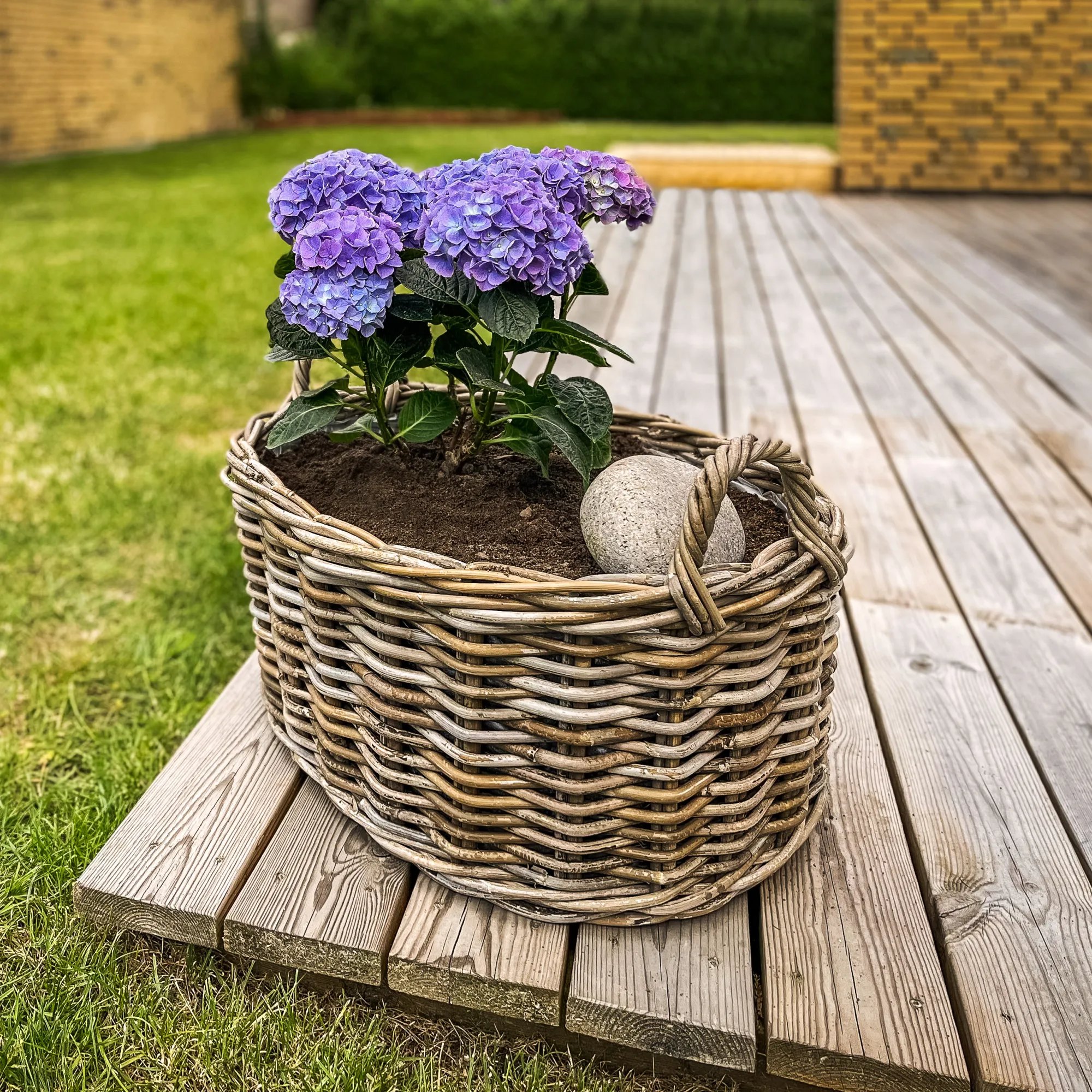 Homeville Kurv oval med håndtag 60x47x28cm