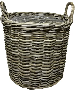 Homeville Kurv rund kubu rattan ø40cm