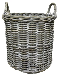 Homeville Kurv rund kubu rattan lys ø40cm