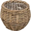 Homeville Kurv rund kubu rattan ø30x25cm