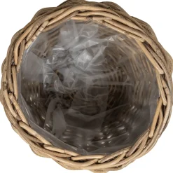 Homeville Kurv rund kubu rattan ø30x25cm