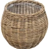Homeville Kurv rund kubu rattan ø43x35cm