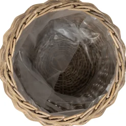 Homeville Kurv rund kubu rattan ø43x35cm