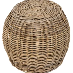 Homeville Kurv rund kubu rattan ø43x35cm
