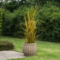 Homeville Kurv rund kubu rattan ø43x35cm