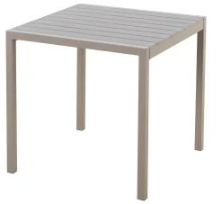 Homeville Kvadratisk havebord grå 80x80cm