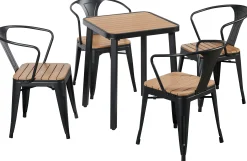 Homeville LaCroix mat sort/træ