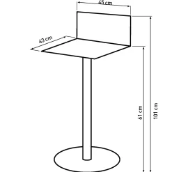 Homeville LaCroix stål sort/sort