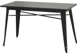 Homeville LaCroix 120x60x75cm sort/sort