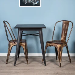 Homeville LaCroix 60x60x75cm sort/sort