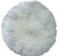 Moreland Lammeskindshynde hvid/sort ø34cm