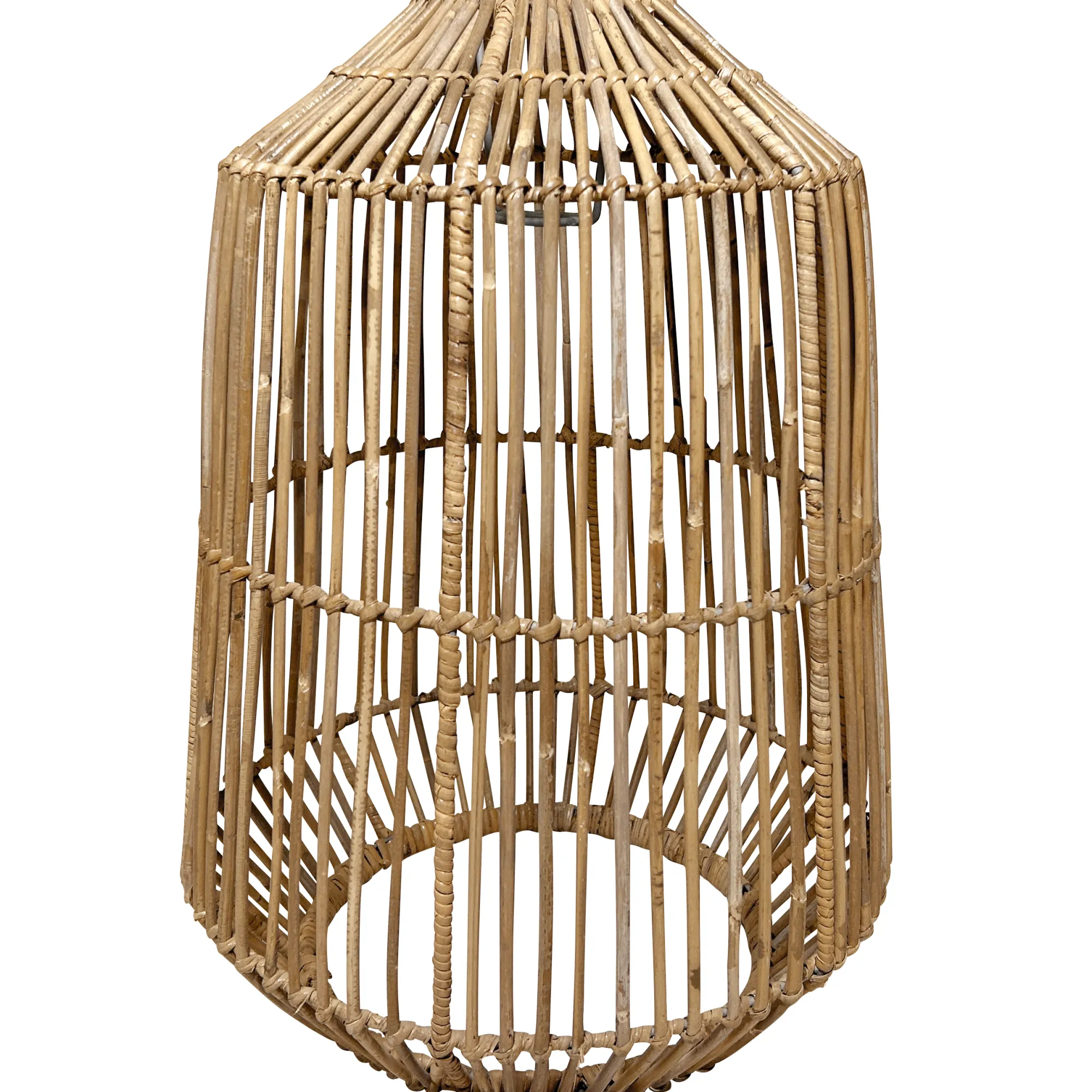 Homeville Lampeskærm natur kubu rattan ø38cm