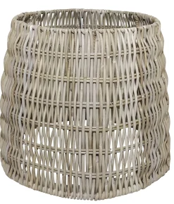 Homeville Lampeskærm rund natur kubu rattan ø48cm