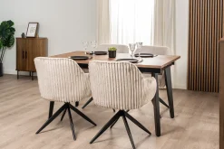 Homeville Laura med drejefunktion beige/sort