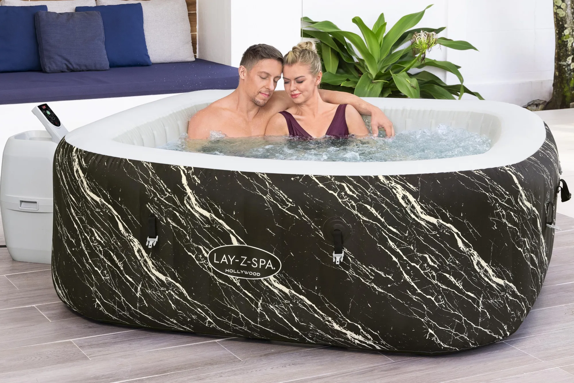 Bestway Lay- Z Spa Hollywood firkantet Airjet