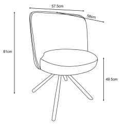 Homeville Linda med drejefunktion stof beige