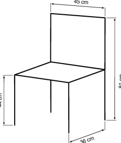 Homeville Linea sort/krom