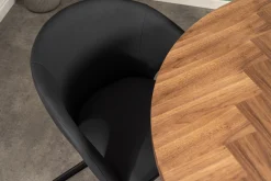 Homeville Liv med drejefunktion kunstlæder sort