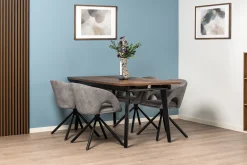 Homeville Liv med drejefunktion plys grå
