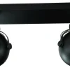 Homeville Loftlampe kugleformet 2 spots sort