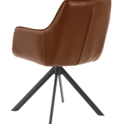 Homeville Louise med drejefunktion kunstlæder cognac