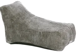 Homeville Lounge sækkestol fløjl beige